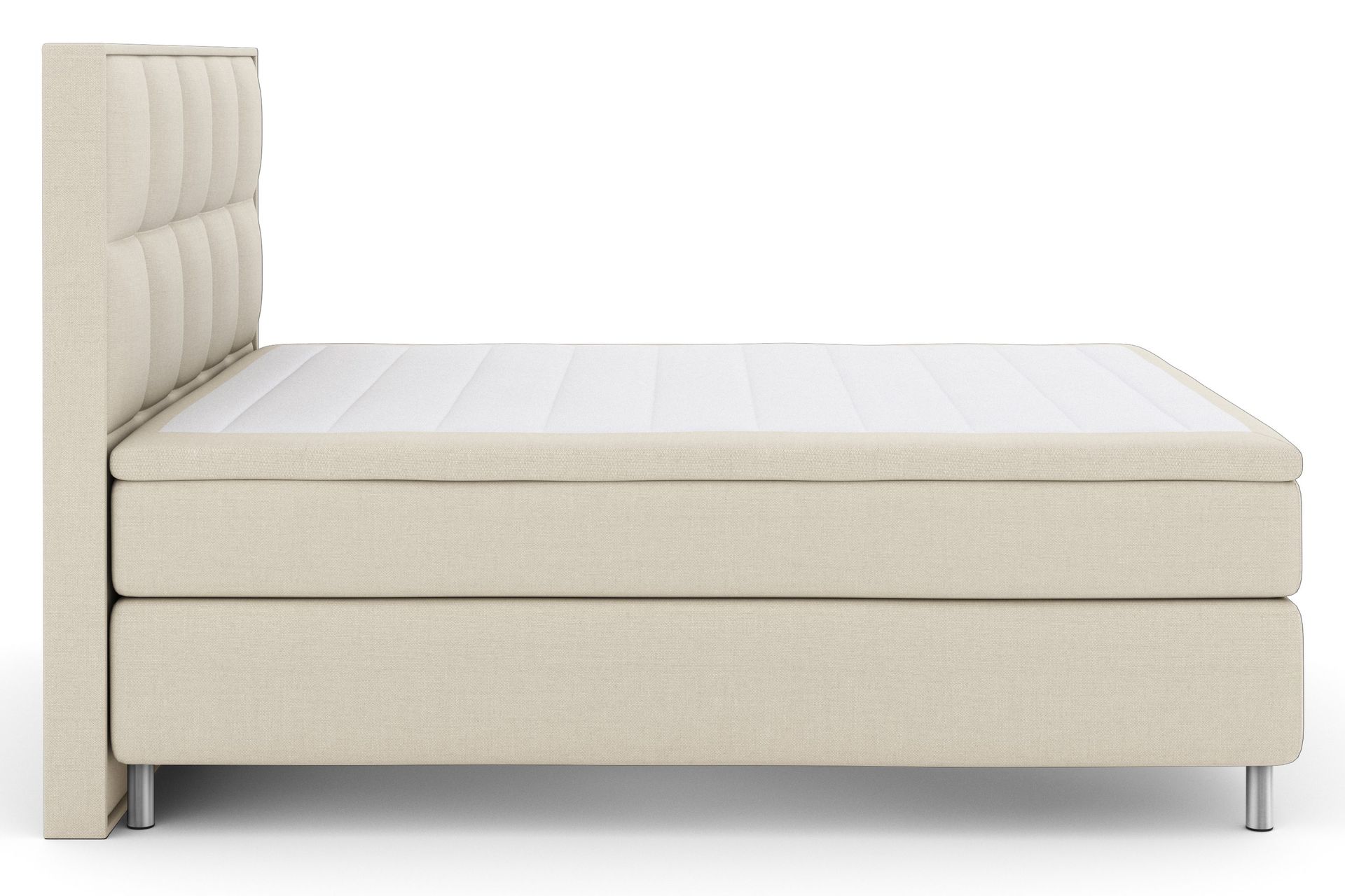 Select No 4 Komplett Sengepakke 180x200 Fast - Beige/Metallben