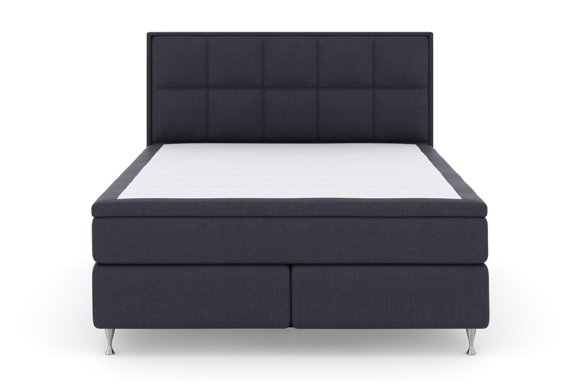 Select No 4 Komplett Sengepakke 180x200 Fast - Blå/Sølvben