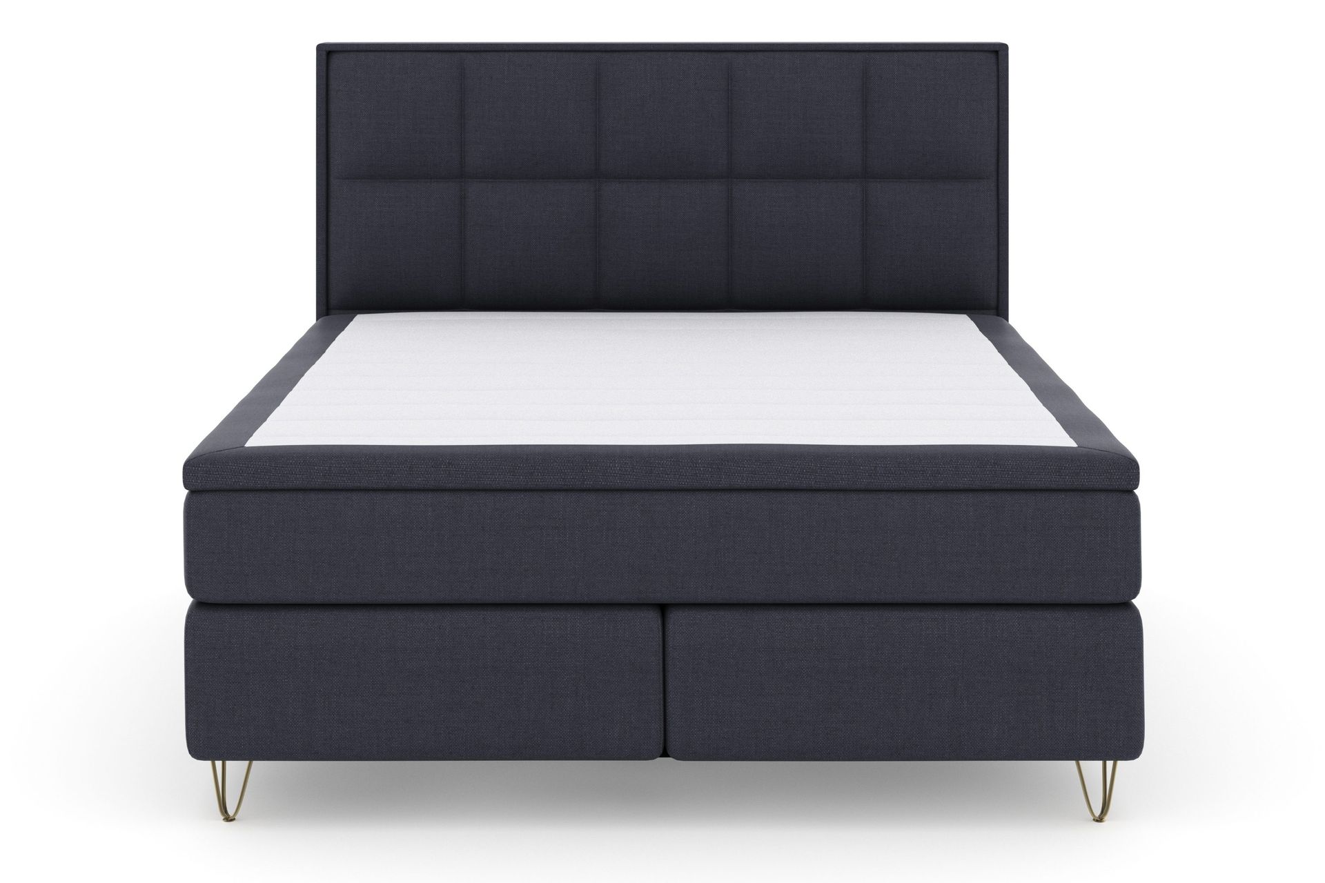 Select No 4 Komplett Sengepakke 180x200 Fast - Blå/V-formede Metallben