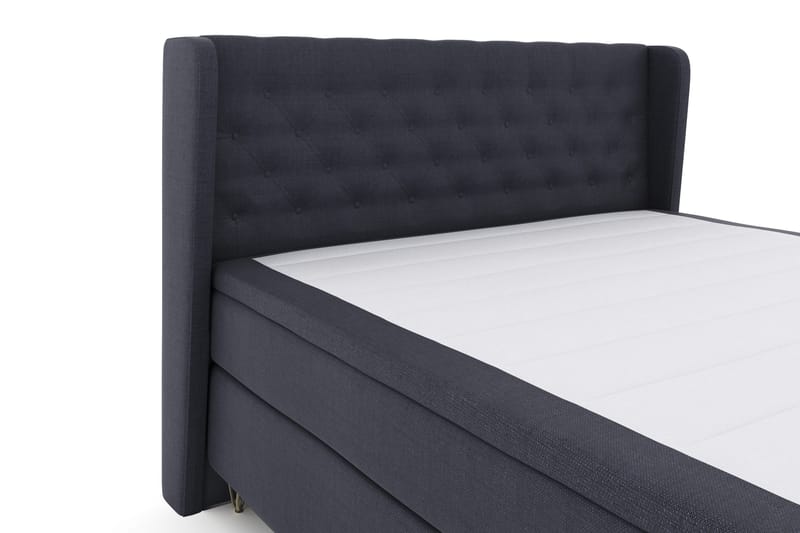 Select No 4 Komplett Sengepakke 180x200 Fast - Blå/V-formede Metallben - Møbler - Senger - Komplett sengepakke