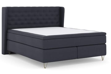 Select No 4 Komplett Sengepakke 180x200 Fast - Blå/V-formede Metallben - Møbler - Senger - Komplett sengepakke