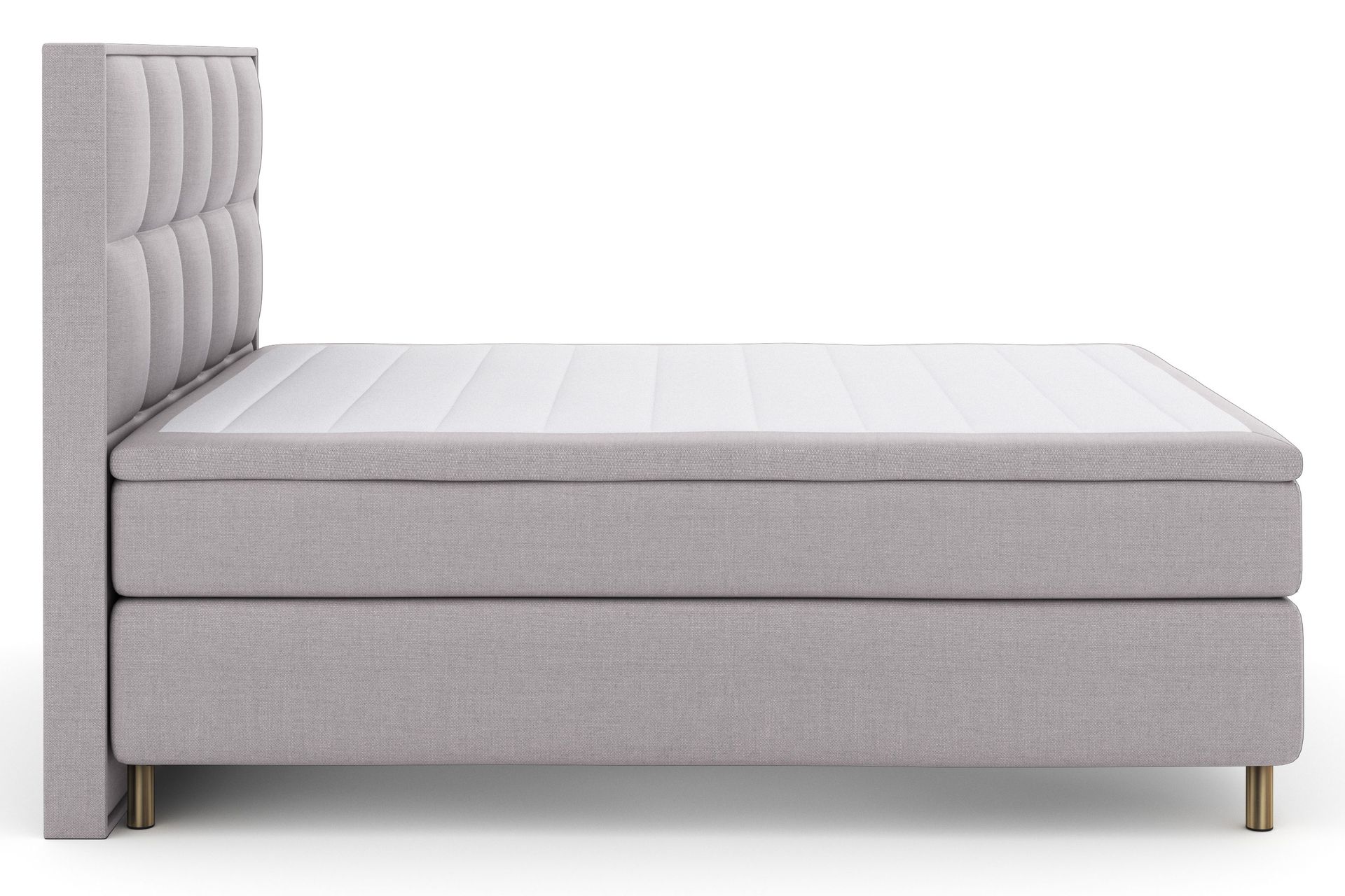 Select No 4 Komplett Sengepakke 180x200 Fast - Lysegrå/Kobberben