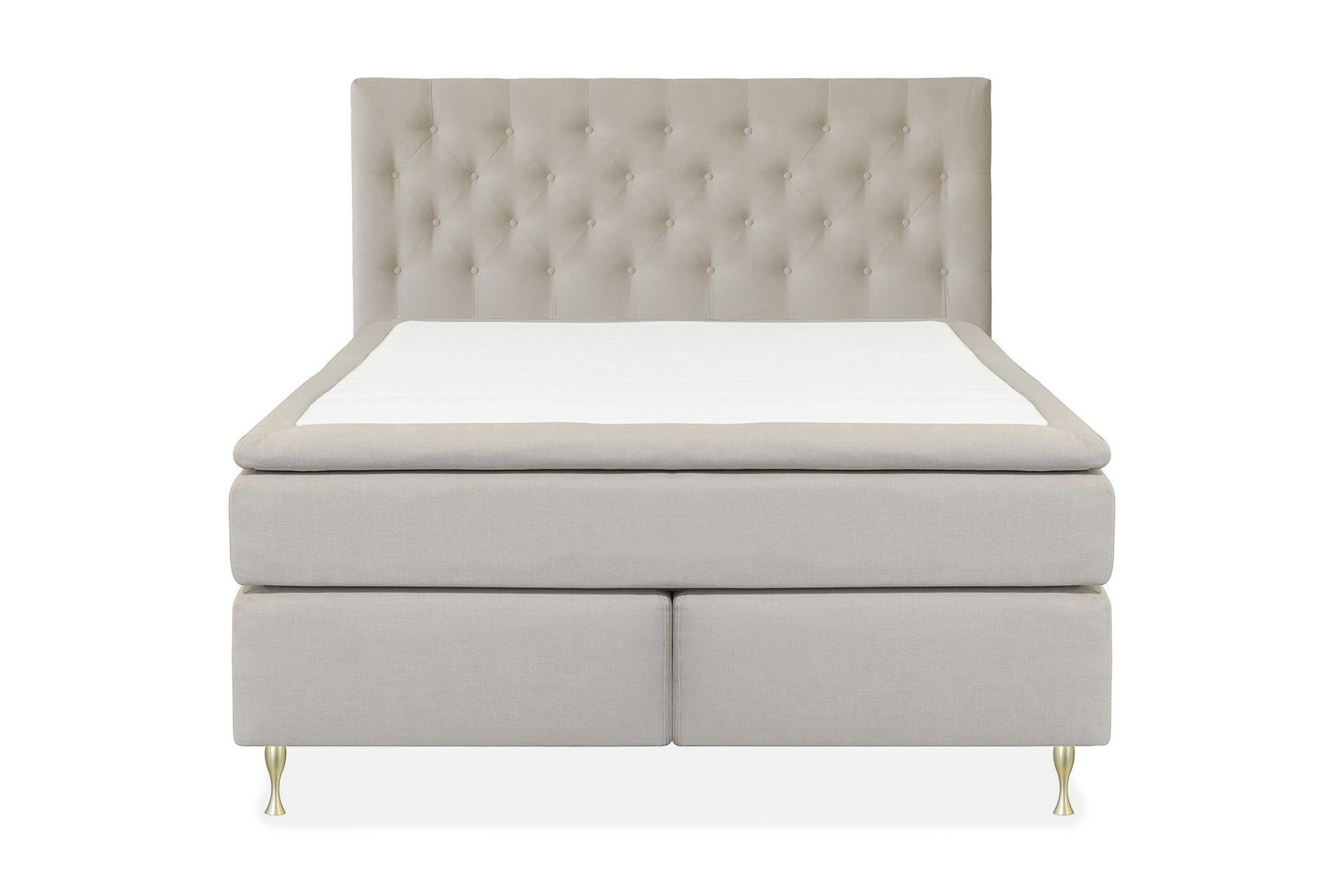 Select No 4 Kontinentalseng 180x200 Fast/Medium - Beige/Gullben