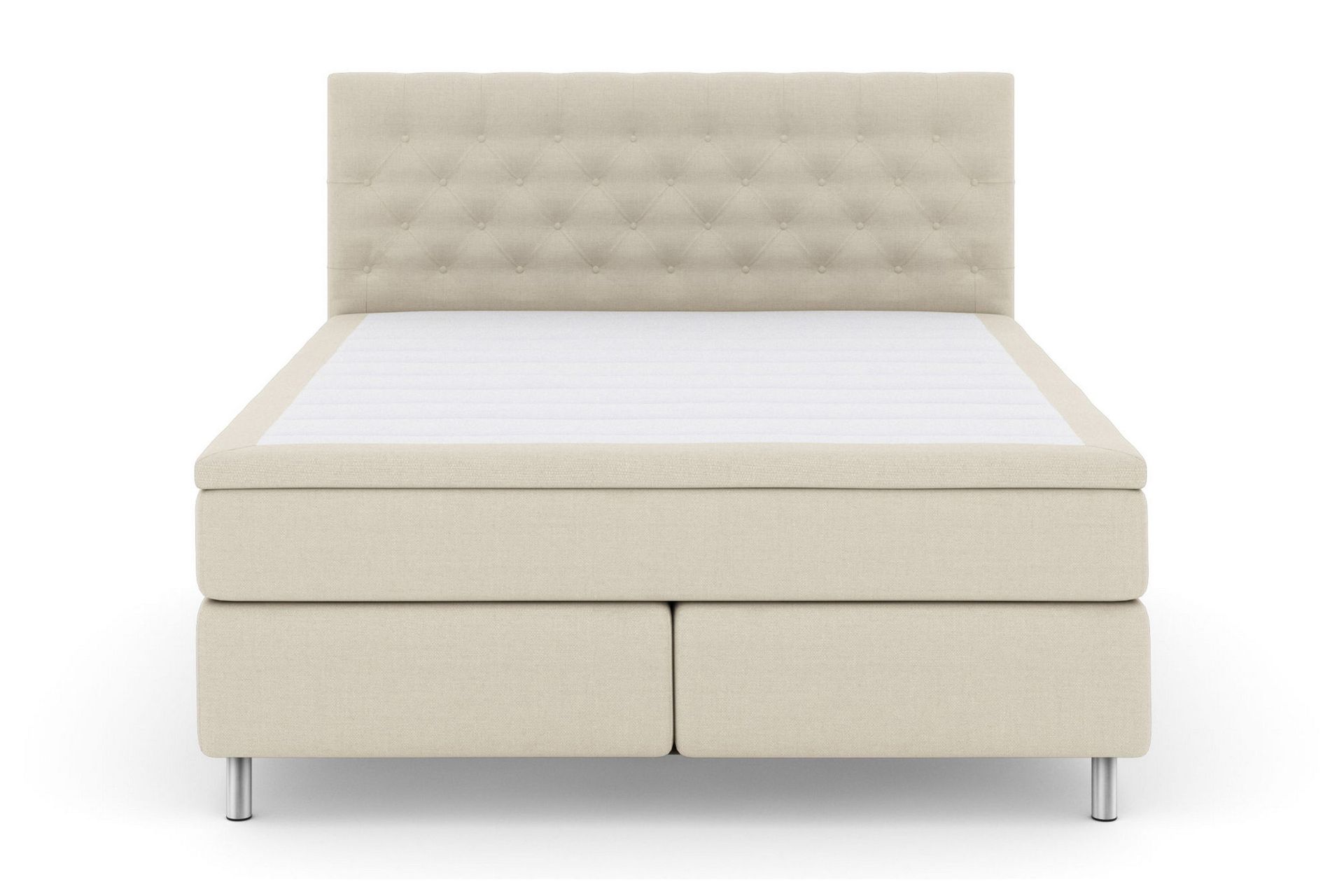 Select No 4 Kontinentalseng 180x200 Fast/Medium - Beige/Metallben