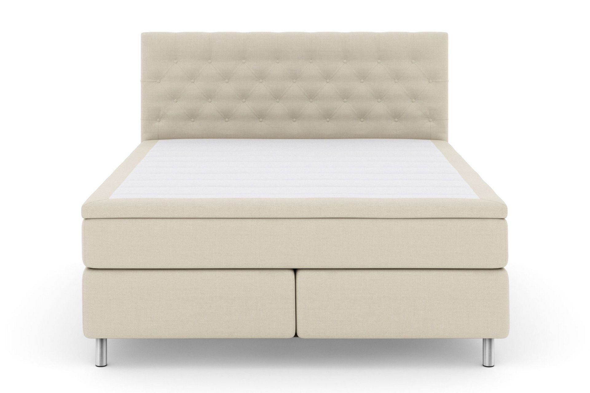 Select No 4 Kontinentalseng 210x210 Fast - Beige/Metallben