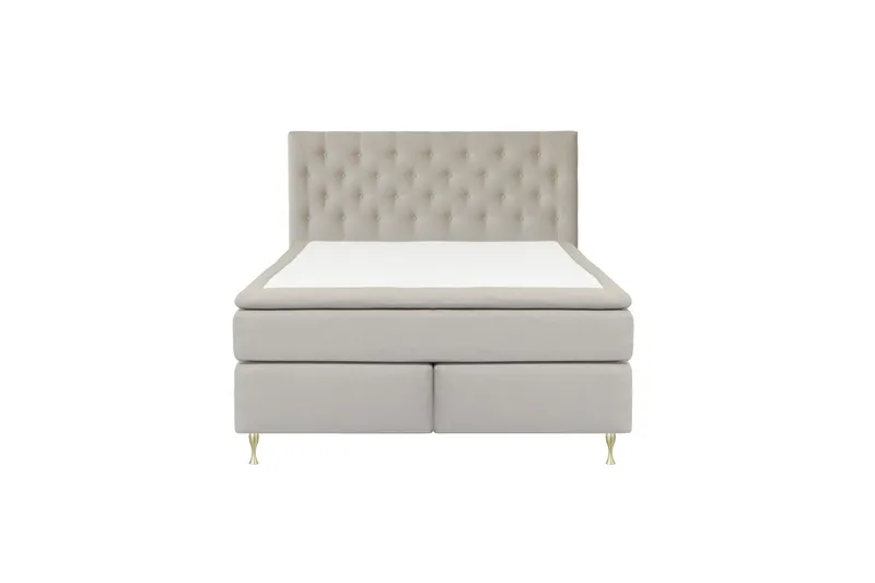 Select No 4 Kontinentalseng 210x210 Medium - Beige/Gullben - Møbler - Senger - Kontinentalsenger