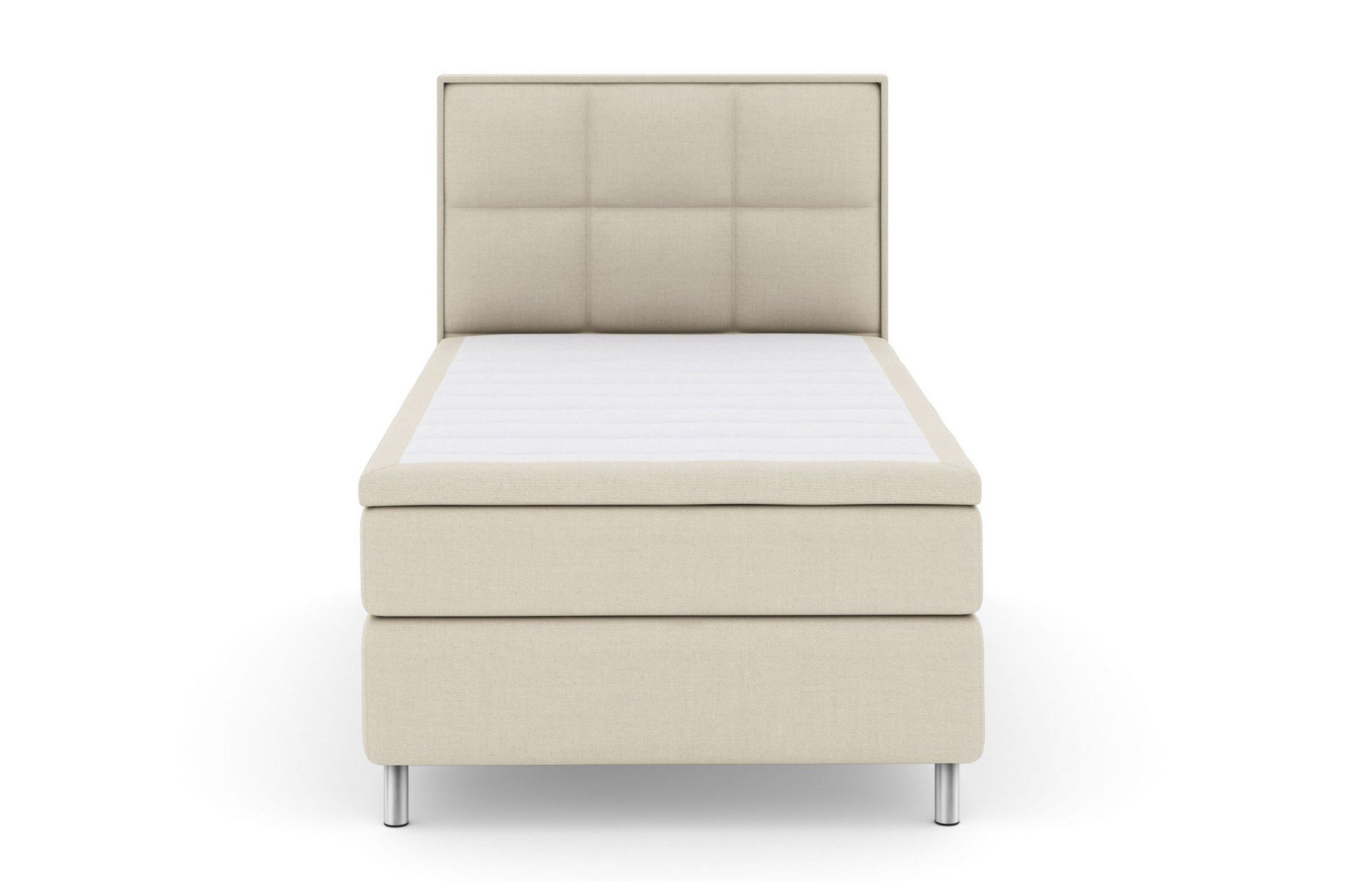 Select No 5 Komplett Sengepakke 120x200 Fast Watergel - Beige/Metallben