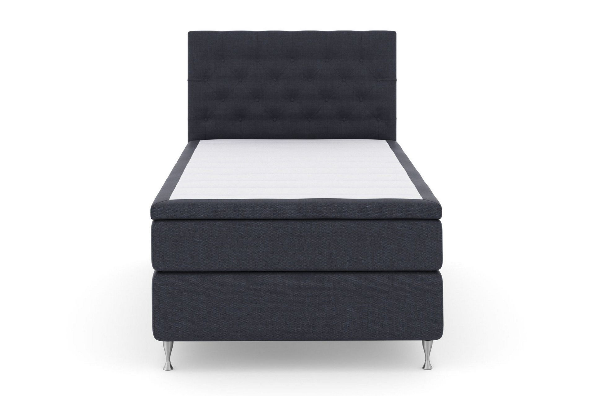 Select No 5 Komplett Sengepakke 120x200 Fast Watergel - Blå/Sølvben