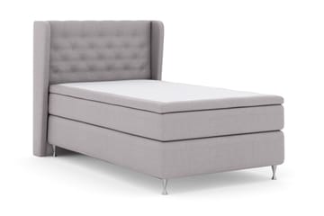 Select No 5 Komplett Sengepakke 120x200 Fast Watergel - Lysegrå/Sølvben - Møbler - Senger - Komplett sengepakke
