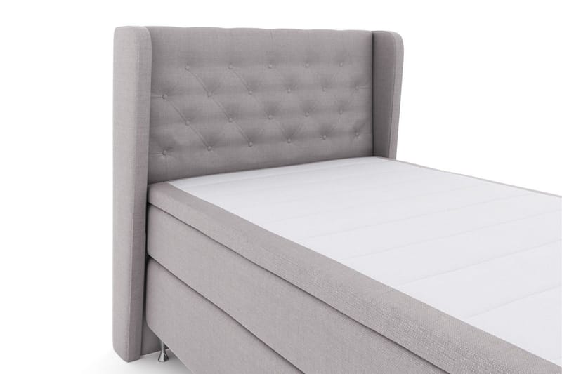 Select No 5 Komplett Sengepakke 120x200 Fast Watergel - Lysegrå/Sølvben - Møbler - Senger - Komplett sengepakke