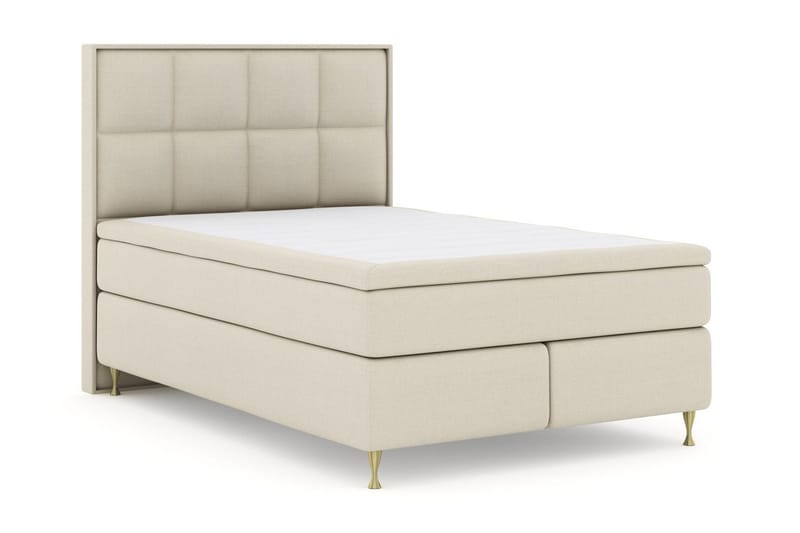 Select No 5 Komplett Sengepakke 140x200 Fast/Medium Lateks - Beige/Gullben - Møbler - Senger - Komplett sengepakke