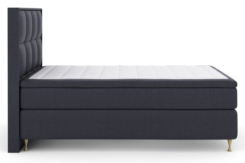 Select No 5 Komplett Sengepakke 140x200 Fast/Medium Lateks, Blå/Gullben