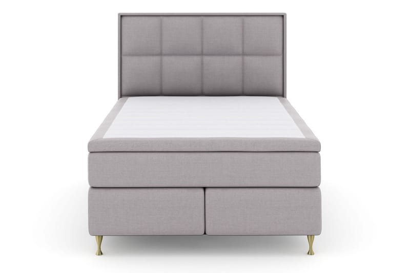Select No 5 Komplett Sengepakke 140x200 Fast/Medium Lateks - Lysegrå/Gullben - Møbler - Senger - Komplett sengepakke