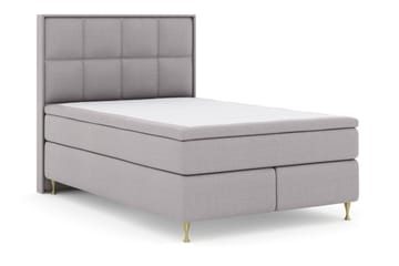 Select No 5 Komplett Sengepakke 140x200 Fast/Medium Lateks - Lysegrå/Gullben - Møbler - Senger - Komplett sengepakke