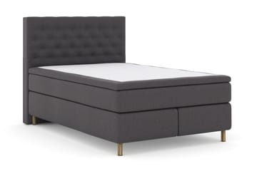 Select No 5 Komplett Sengepakke 140x200 Fast/Medium Lateks - Mørkegrå/Kobberben - Møbler - Senger - Komplett sengepakke