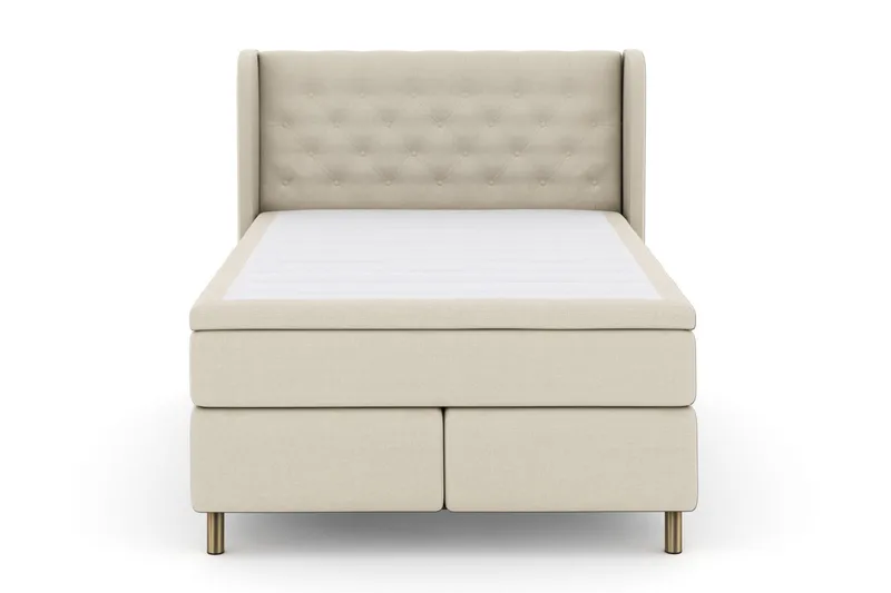 Select No 5 Komplett Sengepakke 140x200 Medium Lateks, Beige/Kobberben