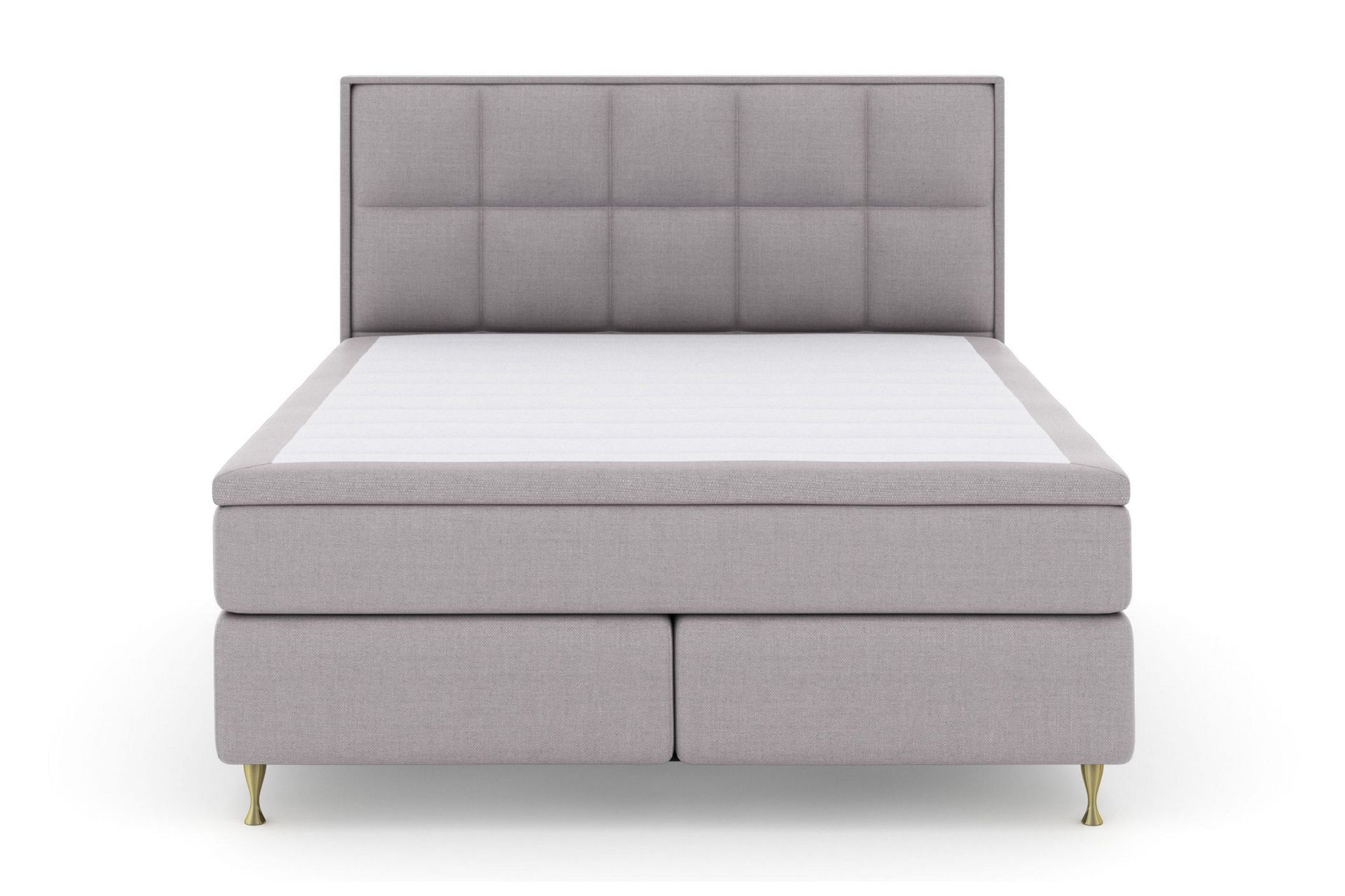 Select No 5 Komplett Sengepakke 160x200 Medium Watergel - Lysegrå/Gullben