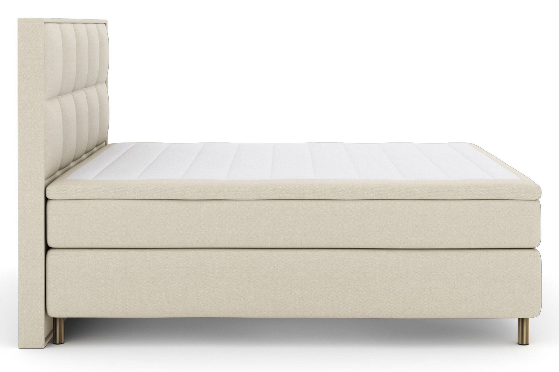 Select No 5 Komplett Sengepakke 180x200 Medium Watergel - Beige/Kobberben