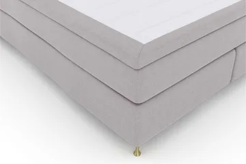 Select No 5 Komplett Sengepakke 180x200 Medium Watergel - Lysegrå/Gullben - Møbler - Senger - Komplett sengepakke