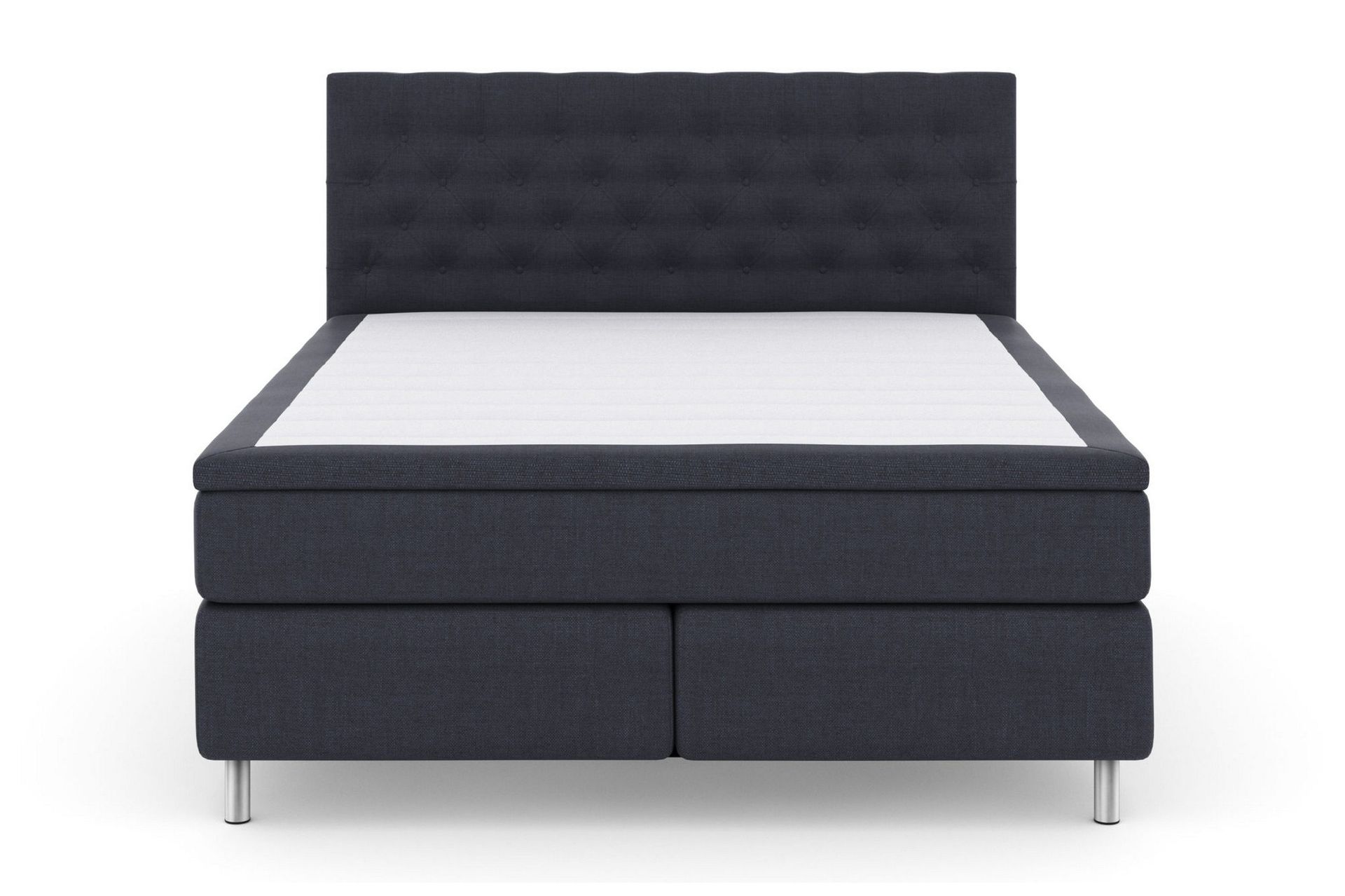 Select No 5 Komplett Sengepakke 210x210 Fast Lateks - Blå/Metallben