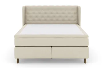 Select No 5 Komplett Sengepakke 210x210 Fast/Medium Watergel - Beige/Kobberben - Møbler - Senger - Komplett sengepakke