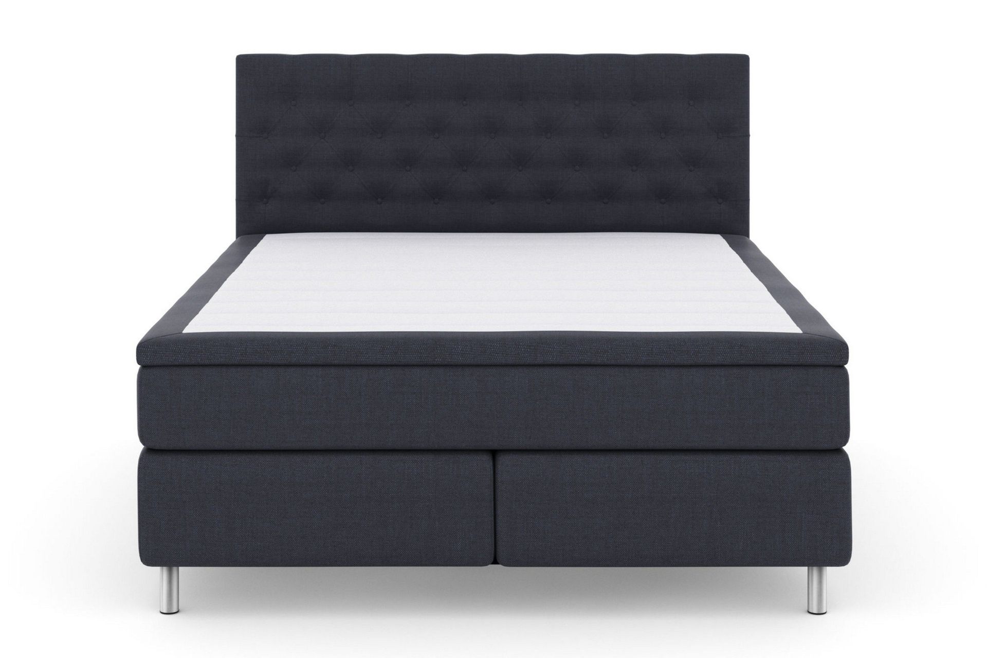 Select No 5 Komplett Sengepakke 210x210 Fast/Medium Watergel - Blå/Metallben