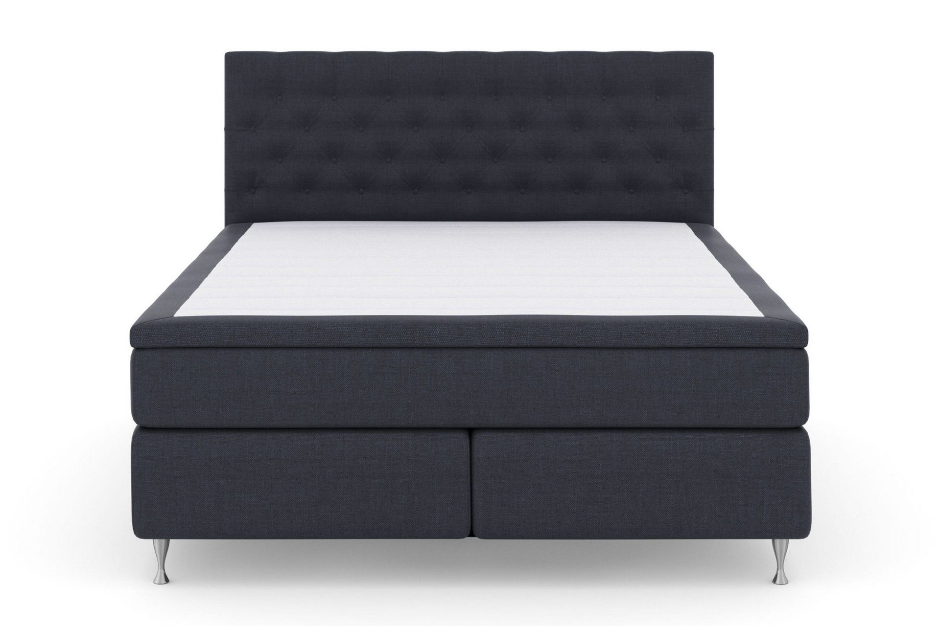 Select No 5 Komplett Sengepakke 210x210 Medium Watergel - Blå/Sølvben