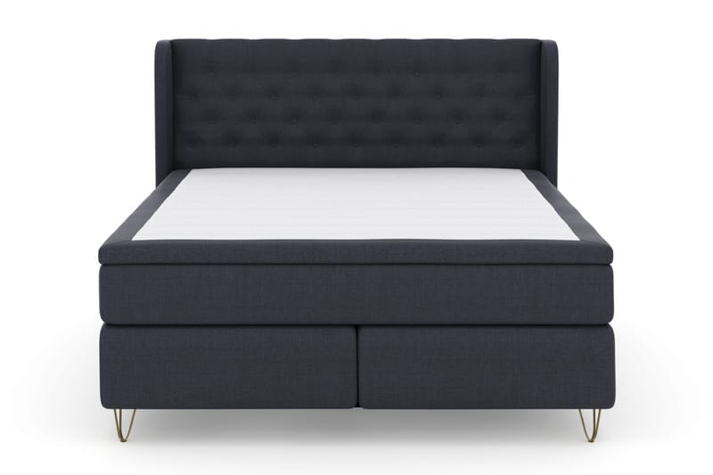 Select No 5 Komplett Sengepakke 210x210 Medium Watergel - Blå/V-formede Metallben - Møbler - Senger - Komplett sengepakke