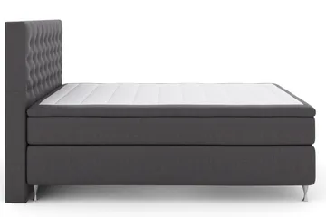 Select No 5 Kontinentalseng 160x200 Fast Watergel - Mørkegrå/Sølvben - Møbler - Senger - Kontinentalsenger