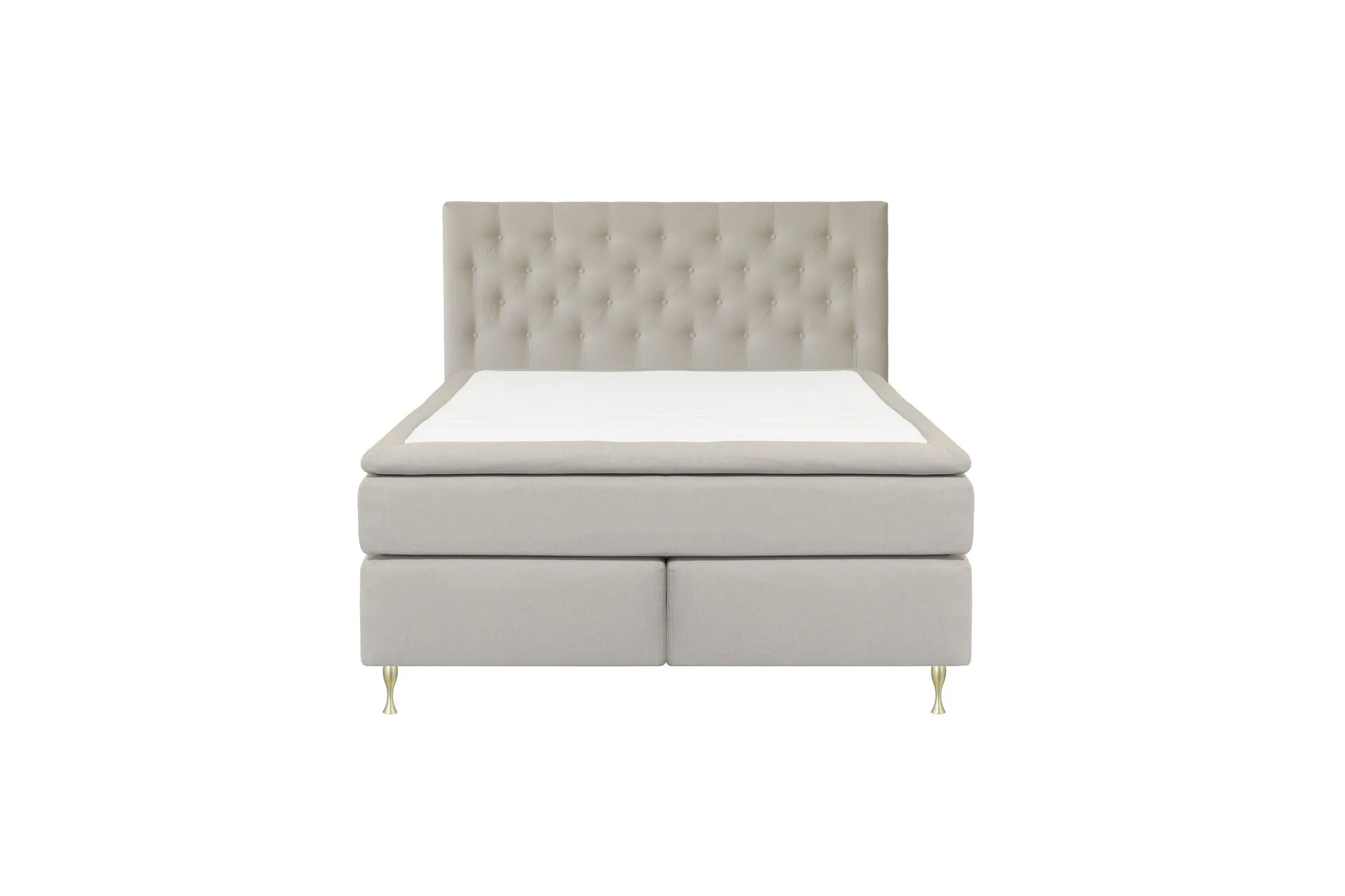 Select No 5 Kontinentalseng 180x200 Fast/Medium Watergel - Beige/Gullben