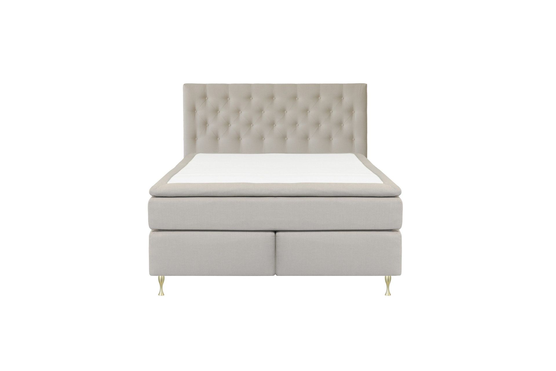 Select No 5 Kontinentalseng 210x210 Fast/Medium Lateks - Beige/Gullben