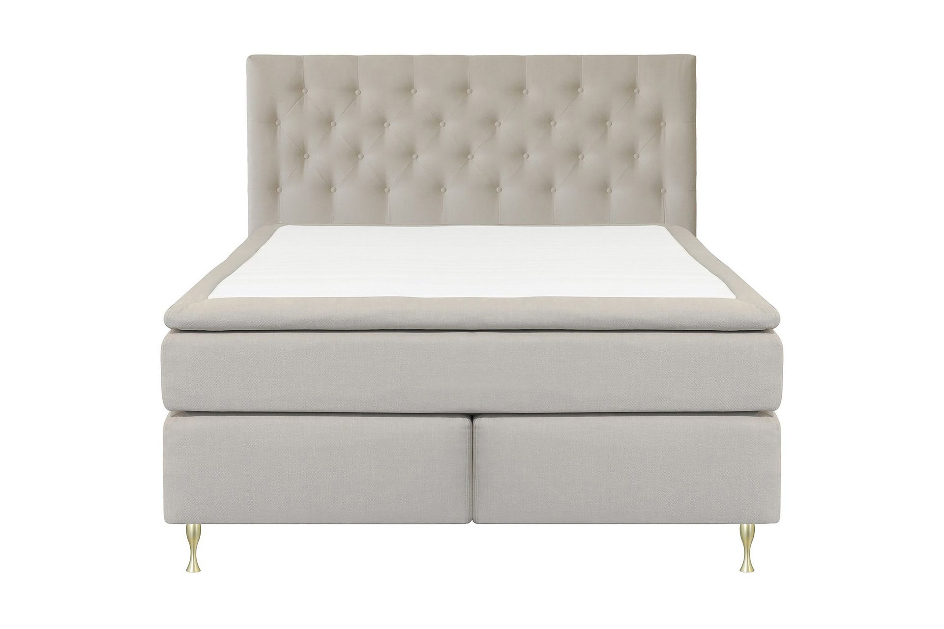 Select No 5 Kontinentalseng 210x210 Fast/Medium Watergel - Beige/Gullben