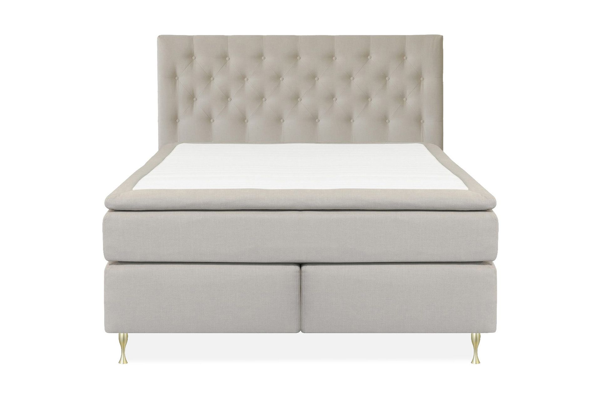 Select No 5 Kontinentalseng 210x210 Medium Watergel - Beige/Gullben