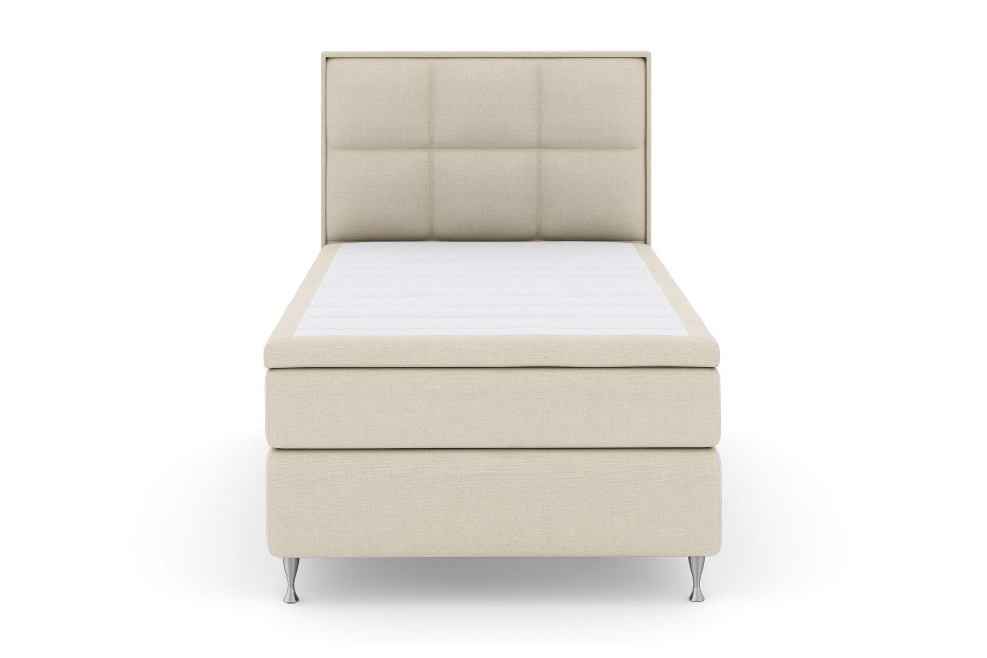 Select No 6 Komplett Sengepakke 120x200 Fast Lateks/Memory - Beige/Sølvben
