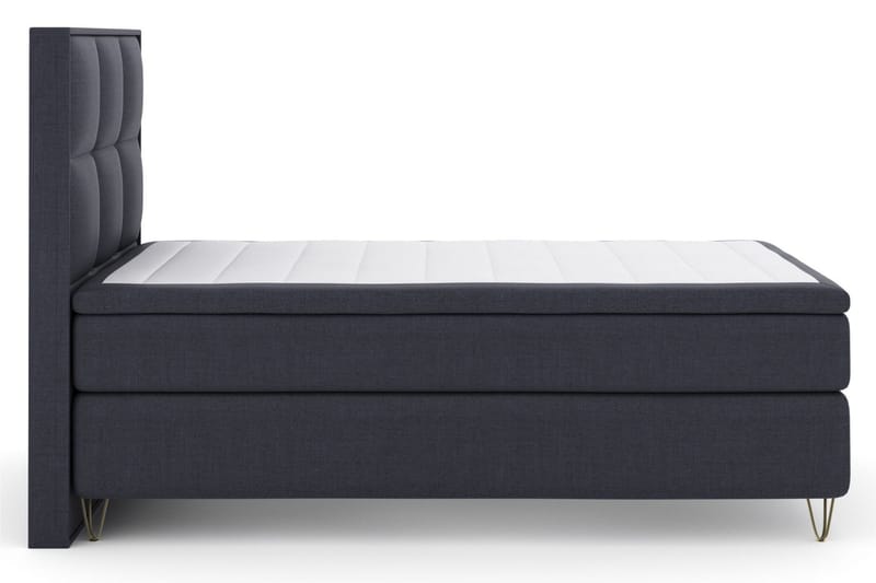 Select No 6 Komplett Sengepakke 120x200 Fast Memory/Pocket - Blå/V-formede Metallben - Møbler - Senger - Komplett sengepakke