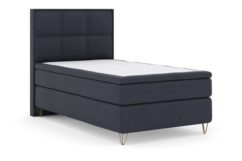 Select No 6 Komplett Sengepakke 120x200 Fast Memory/Pocket - Blå/V-formede Metallben - Møbler - Senger - Komplett sengepakke