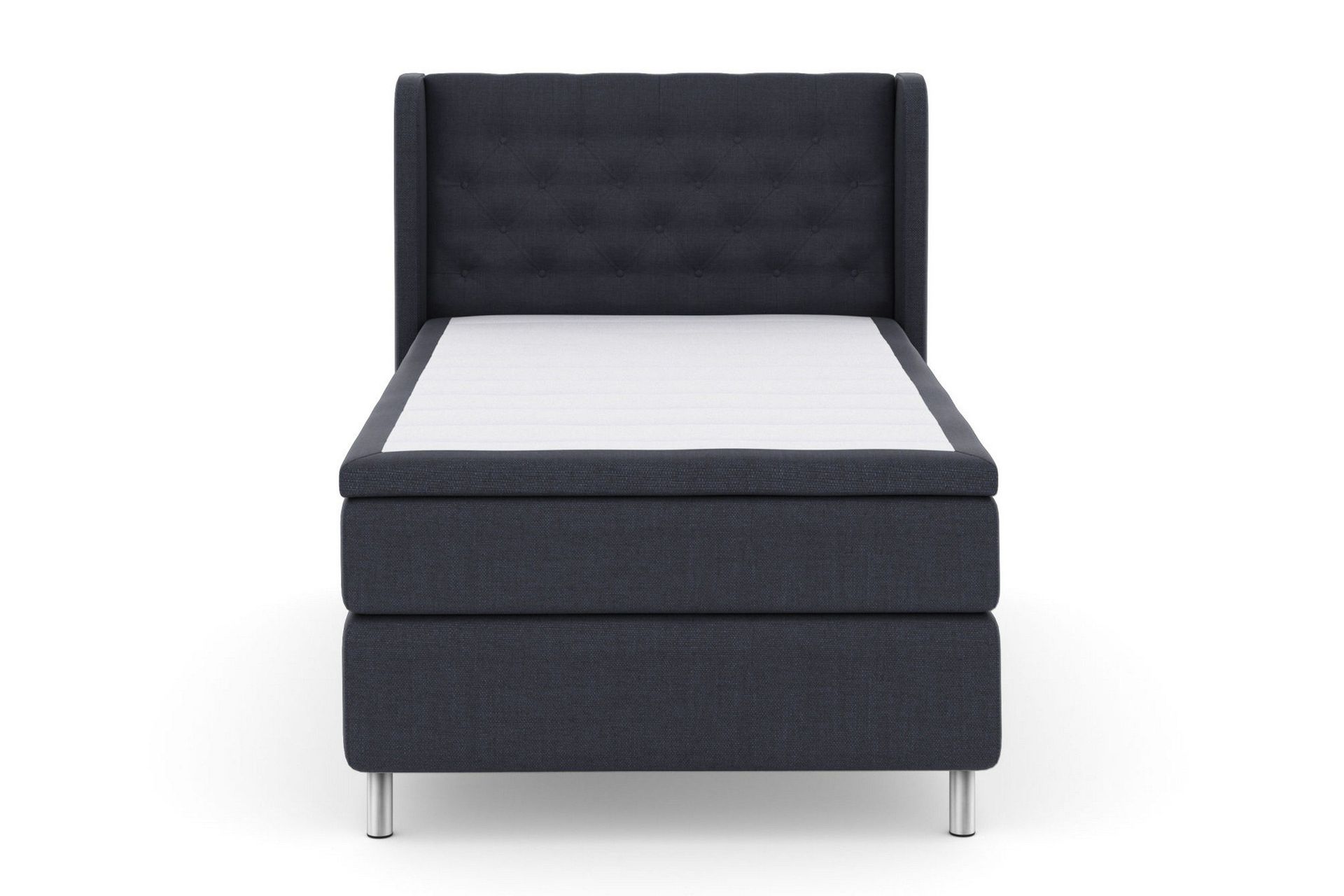 Select No 6 Komplett Sengepakke 120x200 Medium Lateks/Memory - Blå/Metallben