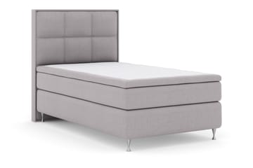 Select No 6 Komplett Sengepakke 120x200 Medium Watergel - Lysegrå/Sølvben - Møbler - Senger - Komplett sengepakke