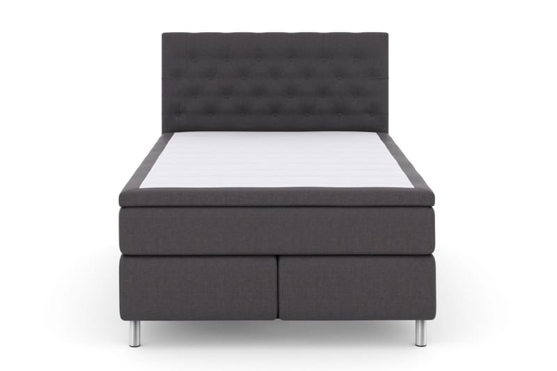 Select No 6 Komplett Sengepakke 140x200 Fast Memory/Pocket - Mørkegrå/Metallben - Møbler - Senger - Komplett sengepakke