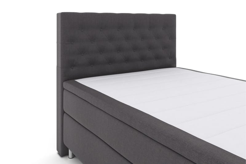 Select No 6 Komplett Sengepakke 140x200 Fast Memory/Pocket - Mørkegrå/Metallben - Møbler - Senger - Komplett sengepakke