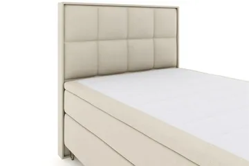 Select No 6 Komplett Sengepakke 140x200 Fast/Medium Watergel - Beige/V-formede Metallben - Møbler - Senger - Komplett sengepakke