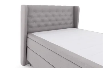 Select No 6 Komplett Sengepakke 140x200 Fast/Medium Watergel - Lysegrå/Sølvben - Møbler - Senger - Komplett sengepakke