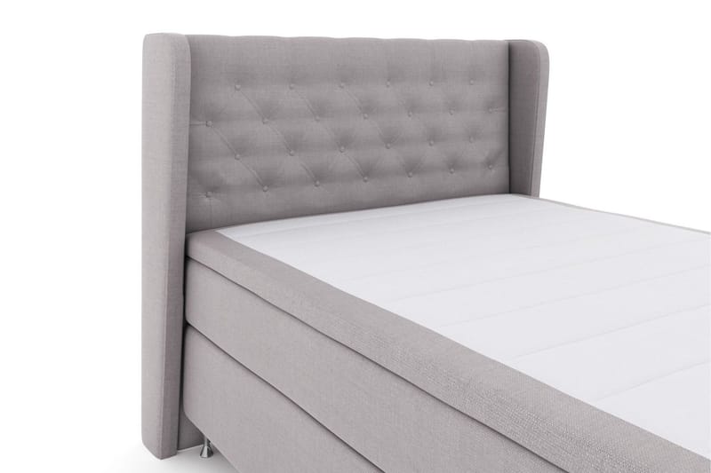 Select No 6 Komplett Sengepakke 140x200 Fast/Medium Watergel - Lysegrå/Sølvben - Møbler - Senger - Komplett sengepakke