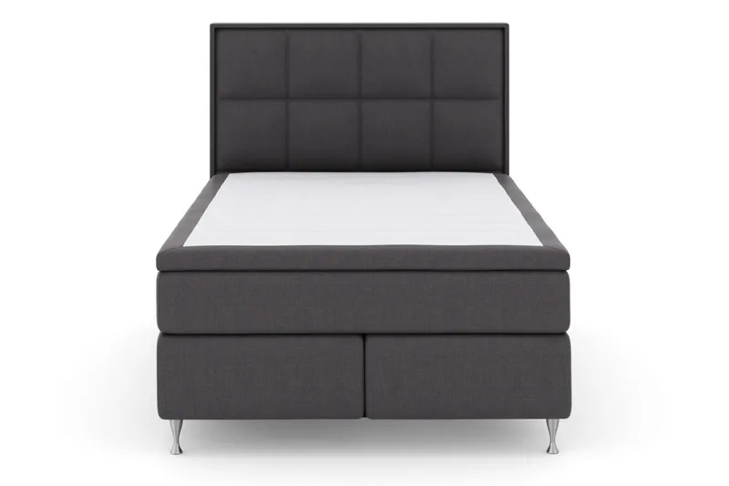 Select No 6 Komplett Sengepakke 140x200 F/M Memory/Pocket - Mørkegr å/Sølvben - Møbler - Senger - Komplett sengepakke