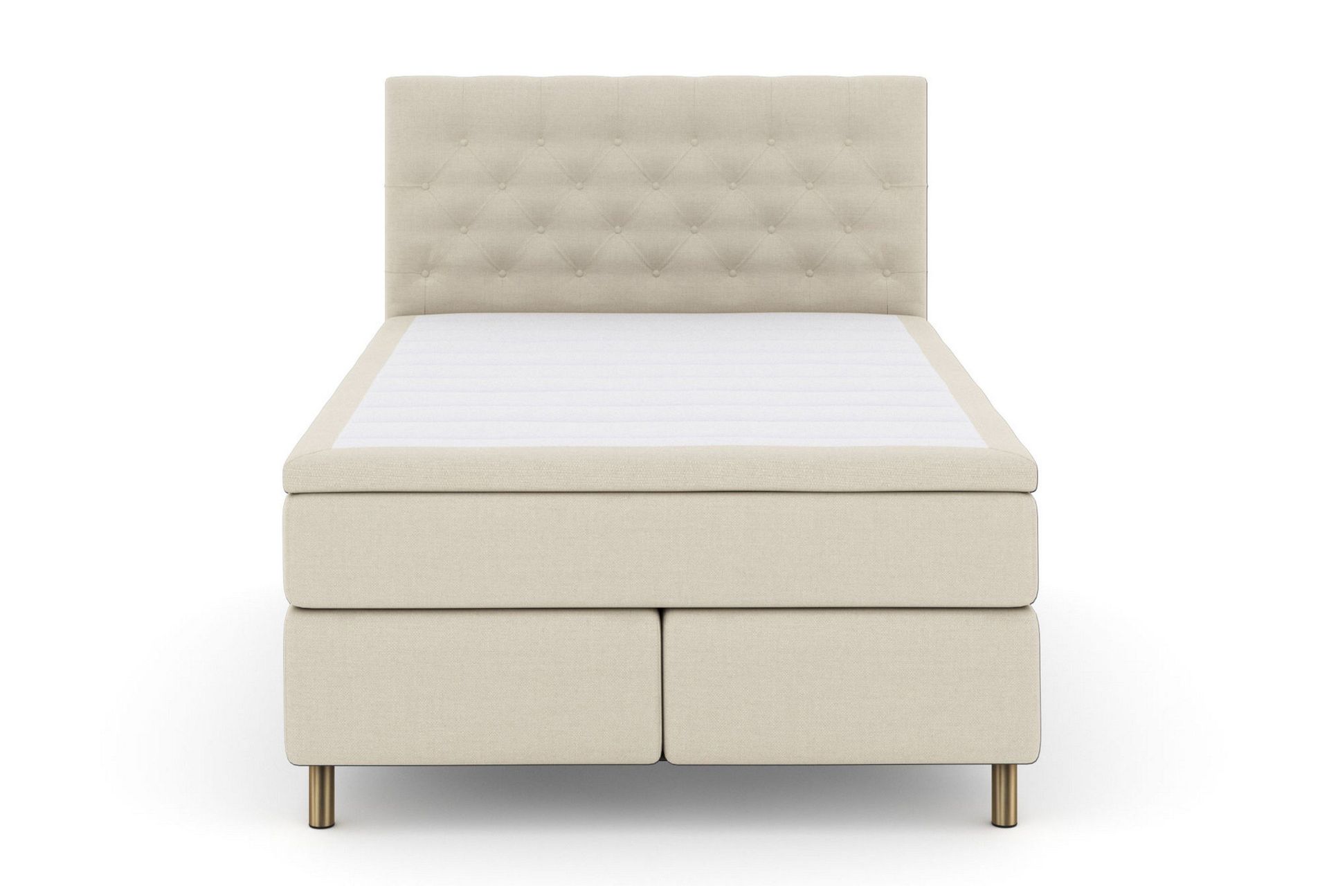Select No 6 Komplett Sengepakke 140x200 Medium Watergel - Beige/Kobberben