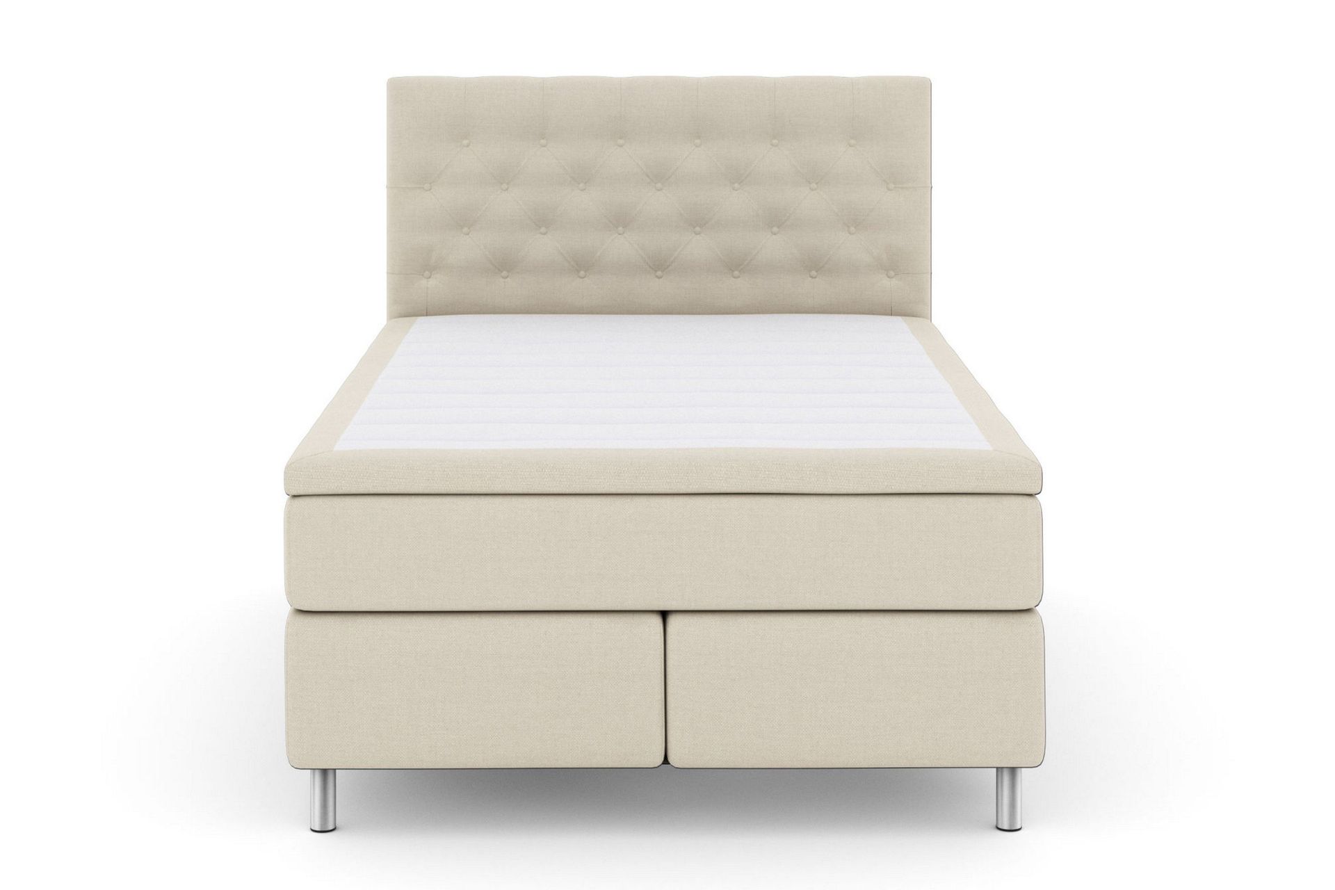 Select No 6 Komplett Sengepakke 160x200 Fast Lateks/Memory - Beige/Metallben