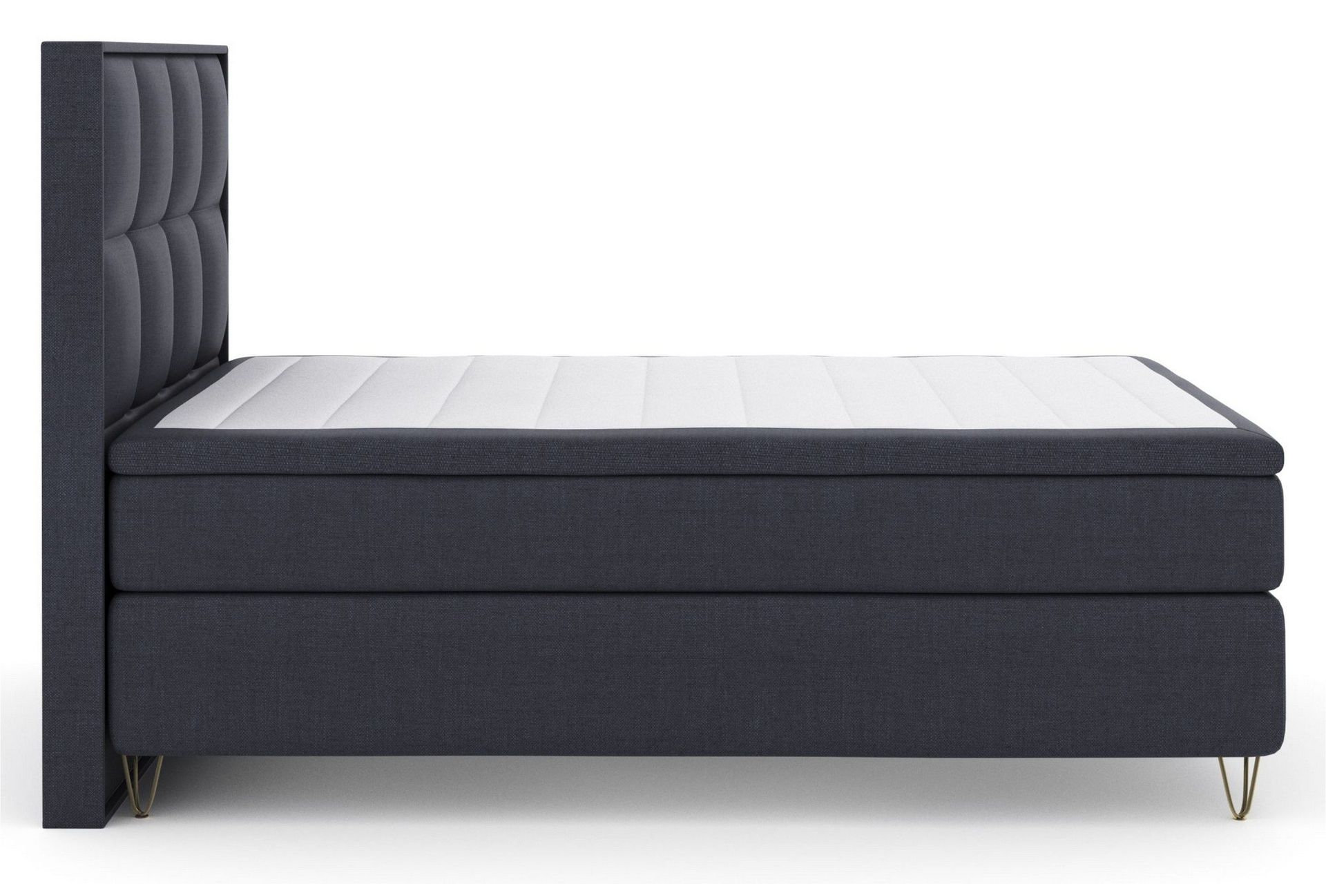 Select No 6 Komplett Sengepakke 160x200 Fast Lateks/Memory - Blå/V-formede Metallben