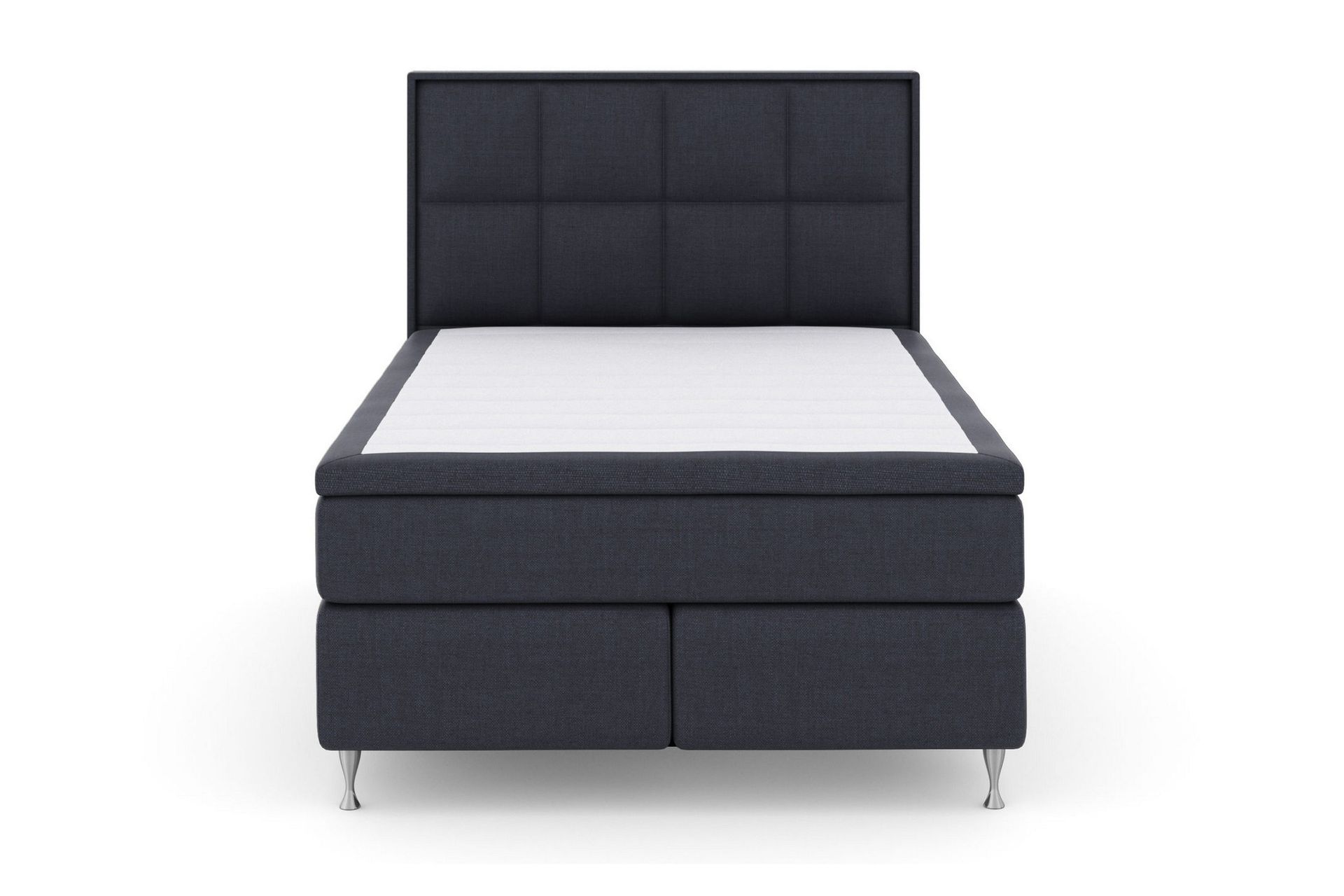 Select No 6 Komplett Sengepakke 160x200 Fast Memory/Pocket - Blå/Sølvben
