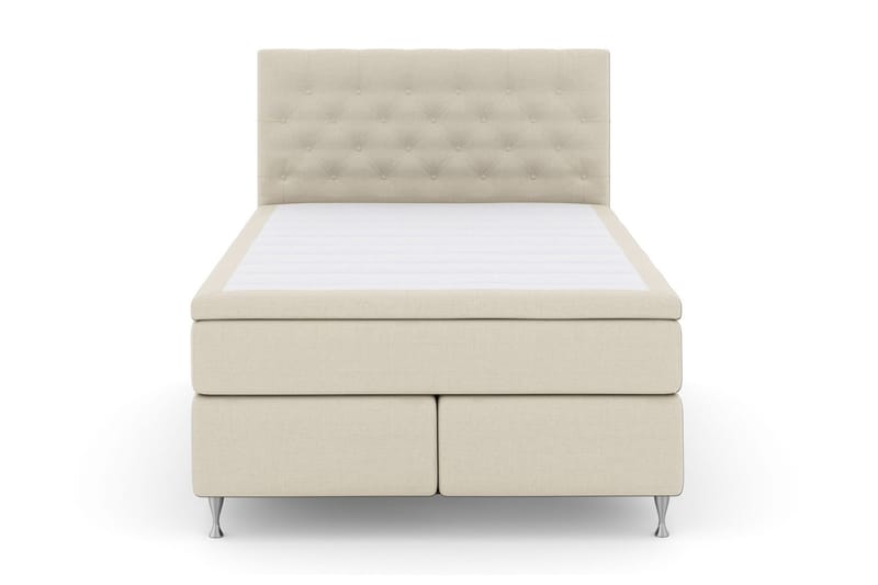 Select No 6 Komplett Sengepakke 160x200 Fast Watergel - Beige/Sølvben - Møbler - Senger - Komplett sengepakke