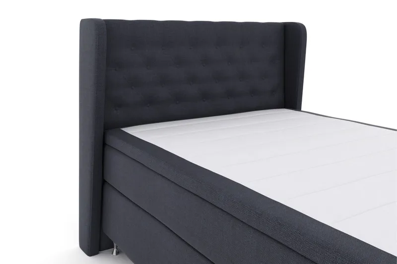 Select No 6 Komplett Sengepakke 160x200 Fast Watergel - Blå/Sølvben - Møbler - Senger - Komplett sengepakke